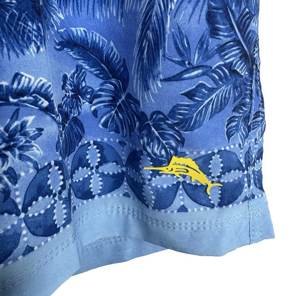 Tommy Bahama Men's X-Large Swim Trunks Vacation Blue Artist Series MSRP $99 - Picture 3 of 11